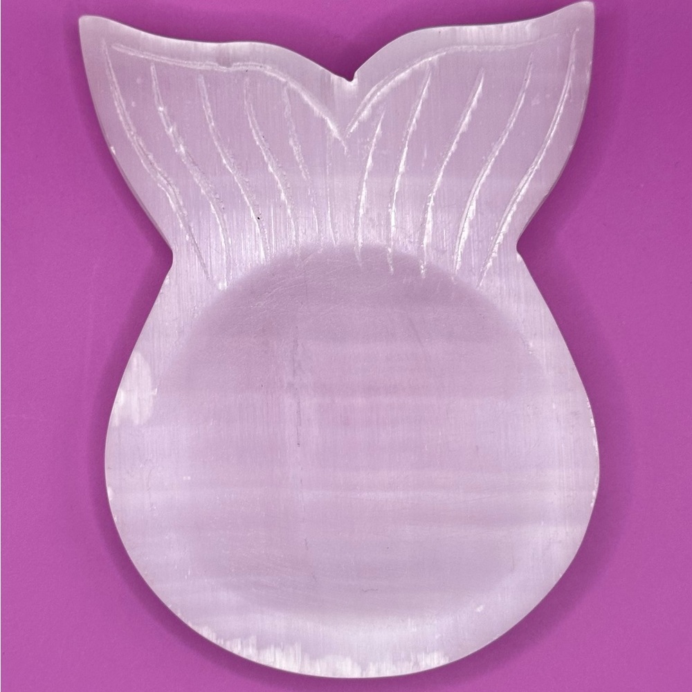 Beautiful Selenite Mermaid Tail Charging Bowl